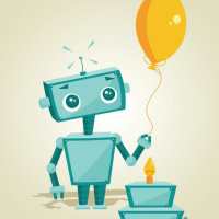 ربات یادآور تولد با امکانات جانبی